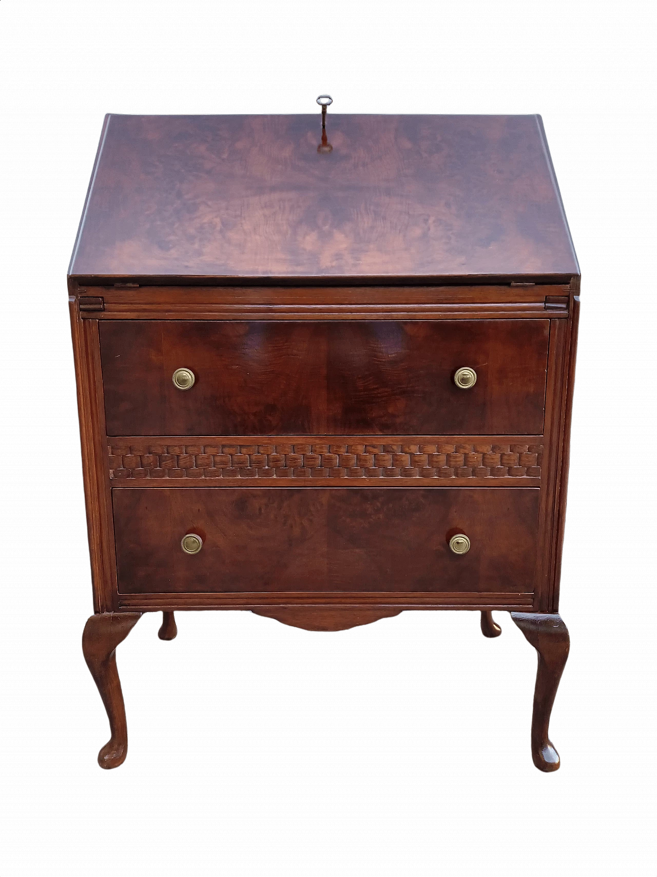English mahogany flap cabinet, 1940s 1344479