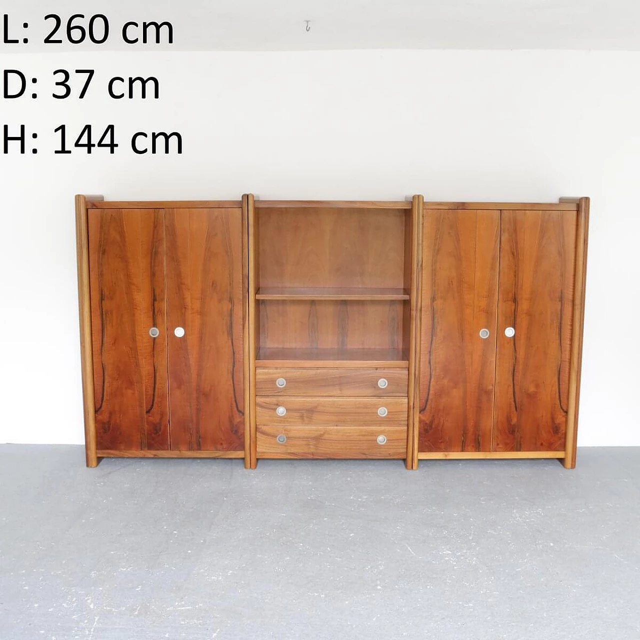 Sideboard in walnut, 70s 1345362