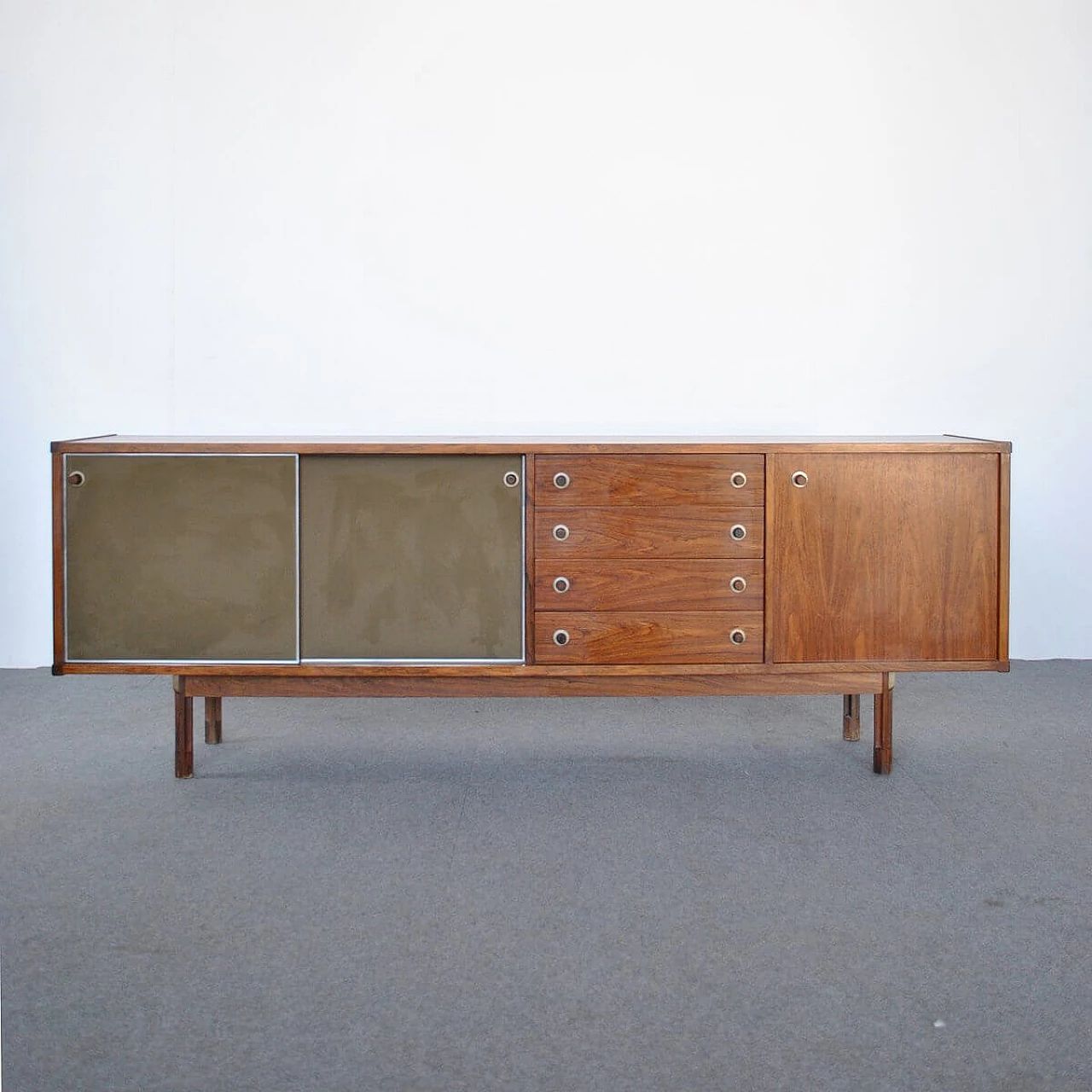 Credenza in teak di Georges Coslin per 3v Arredamenti Padova, anni '60 1346133