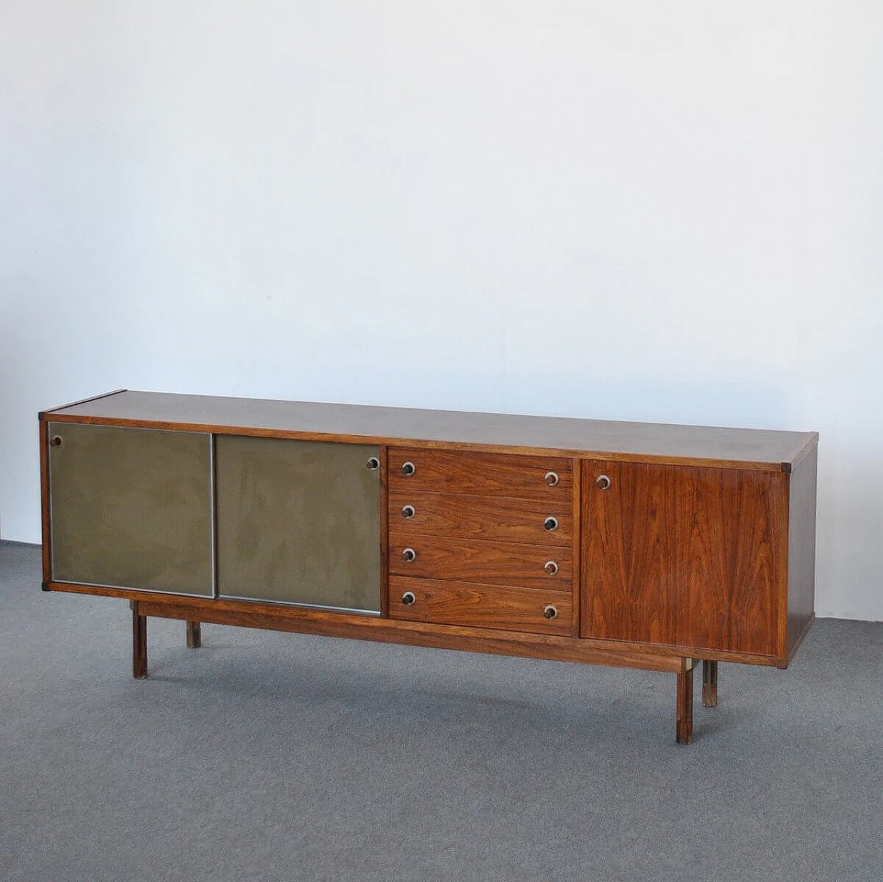 Credenza in teak di Georges Coslin per 3v Arredamenti Padova, anni '60 1346134