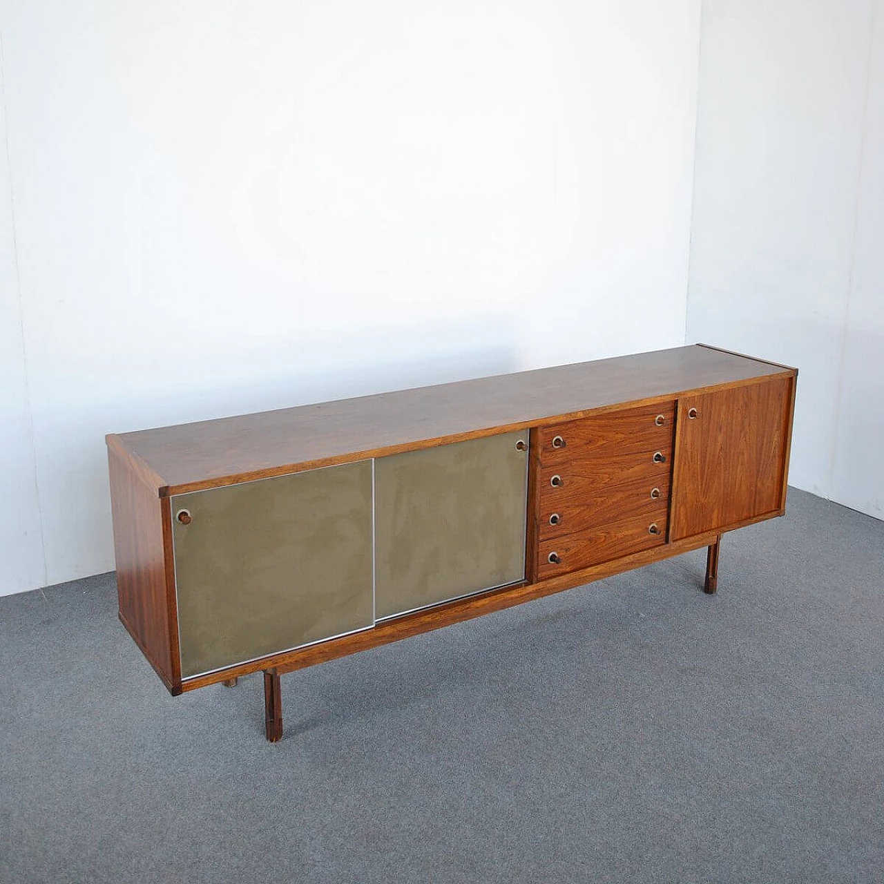 Credenza in teak di Georges Coslin per 3v Arredamenti Padova, anni '60 1346136