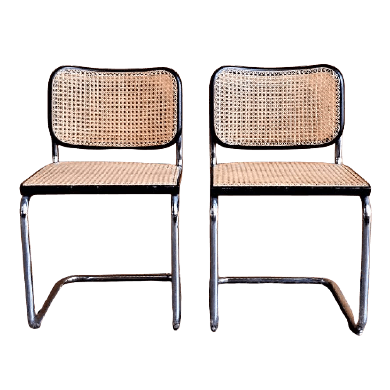 Pair of Cesca chairs by Marcel Breuer, 1960s 1346199