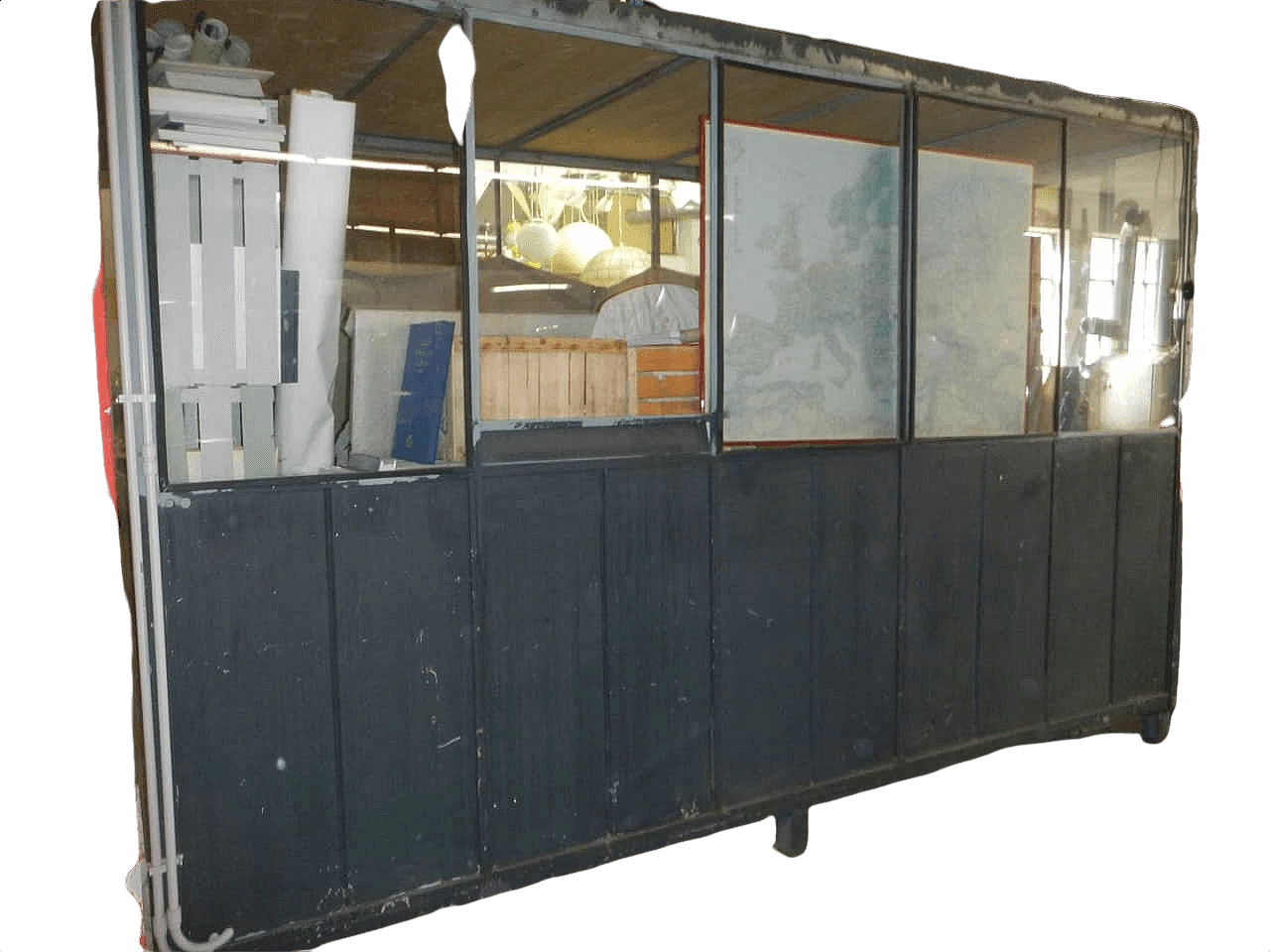 Paratia auto portante da ufficio in metallo, anni '70 1346266