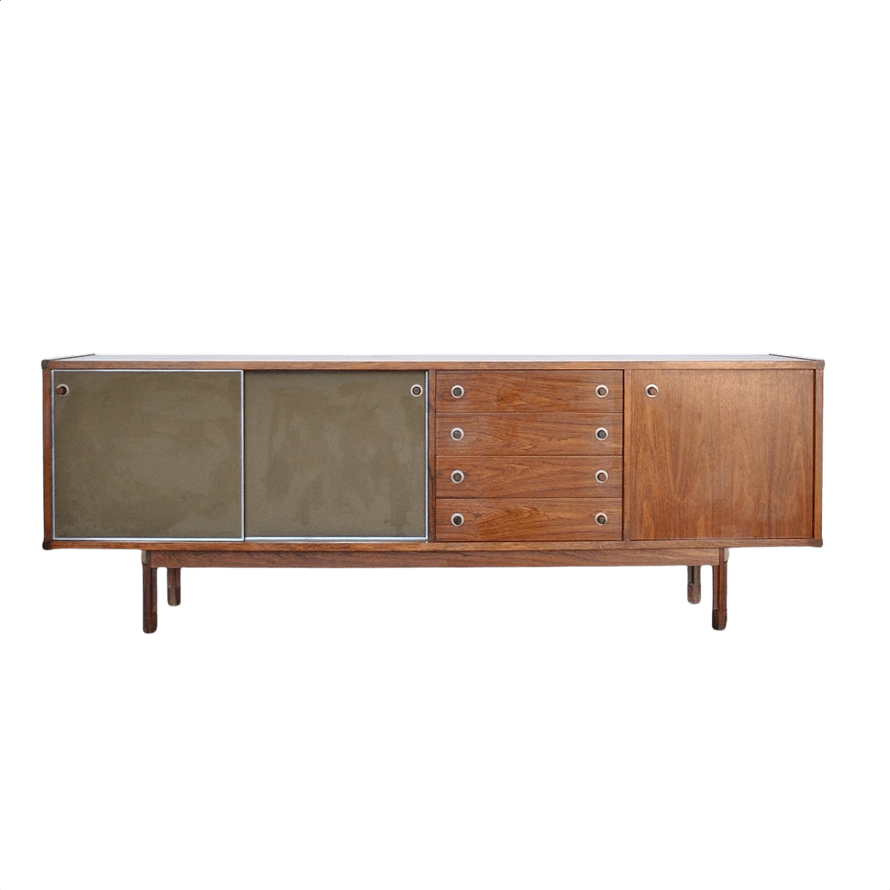 Credenza in teak di Georges Coslin per 3v Arredamenti Padova, anni '60 1346291