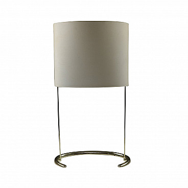 Gala table lamp in metal and fabric by Paolo Rizzatto for Arteluce, 70s
