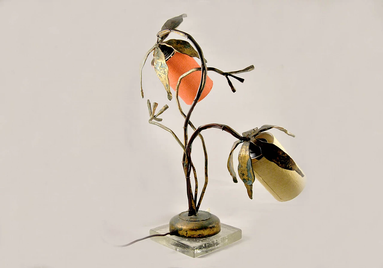 Wrought iron sculpture lamp, 1950s 1346319