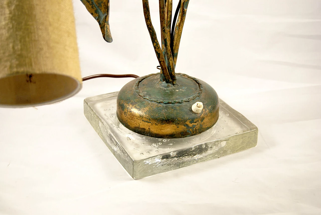 Wrought iron sculpture lamp, 1950s 1346324
