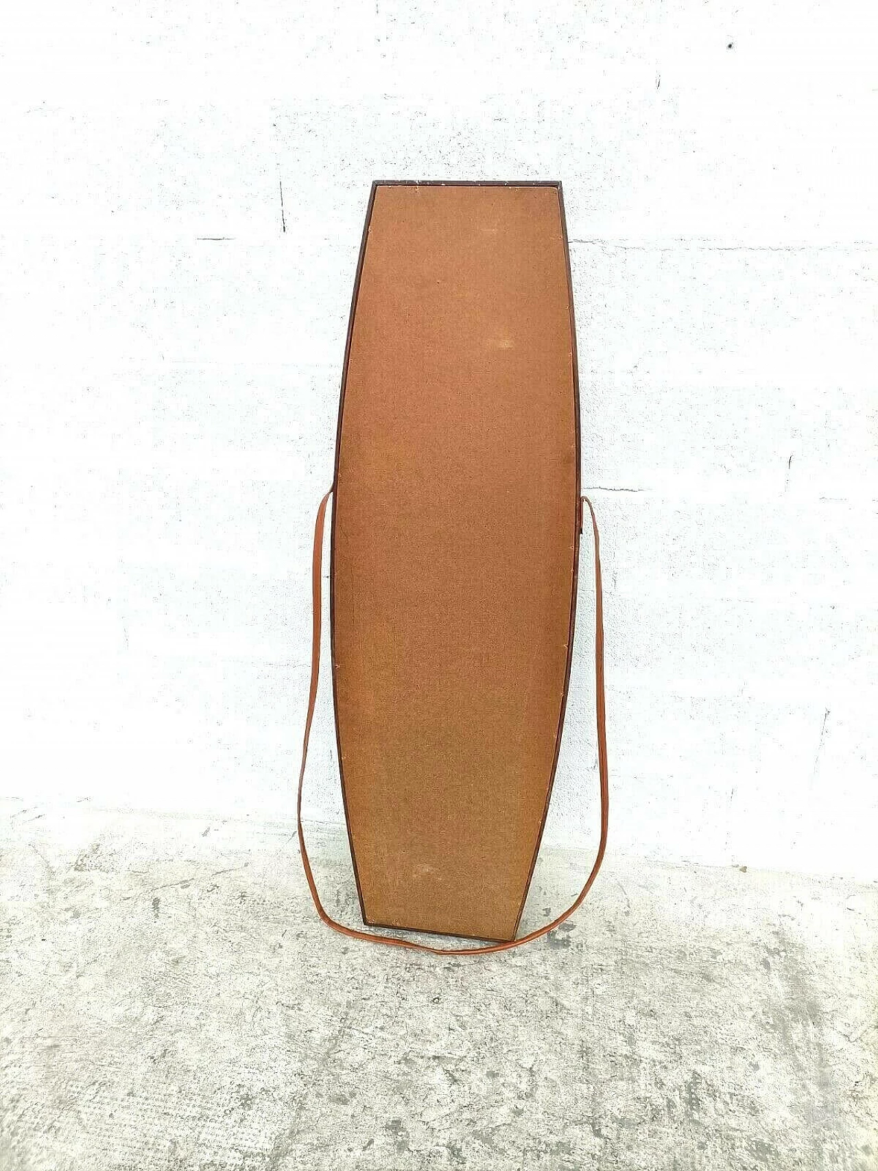 Specchio in stile Scandinavo in teak, anni '60 1346929