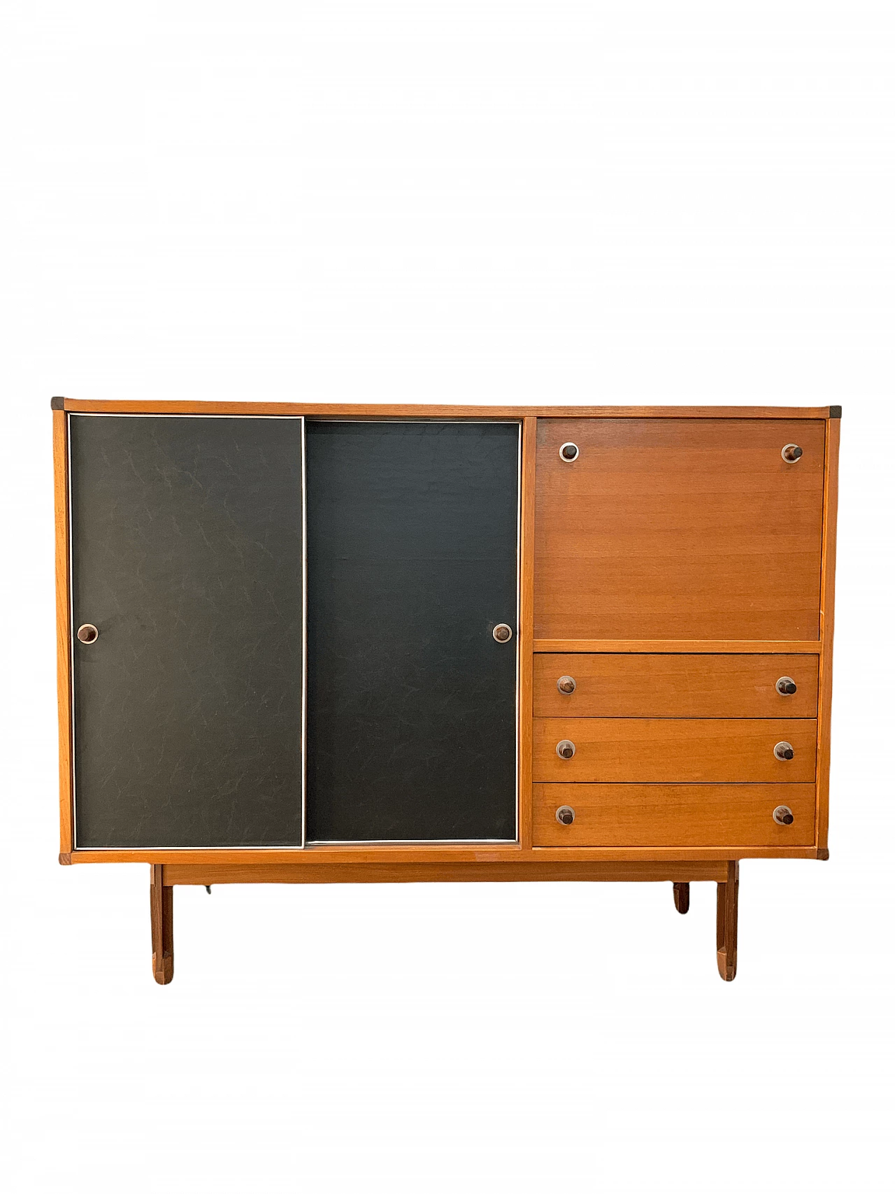 Sideboard in wood by George Coslin for 3V Arredamenti, 60s 1346978