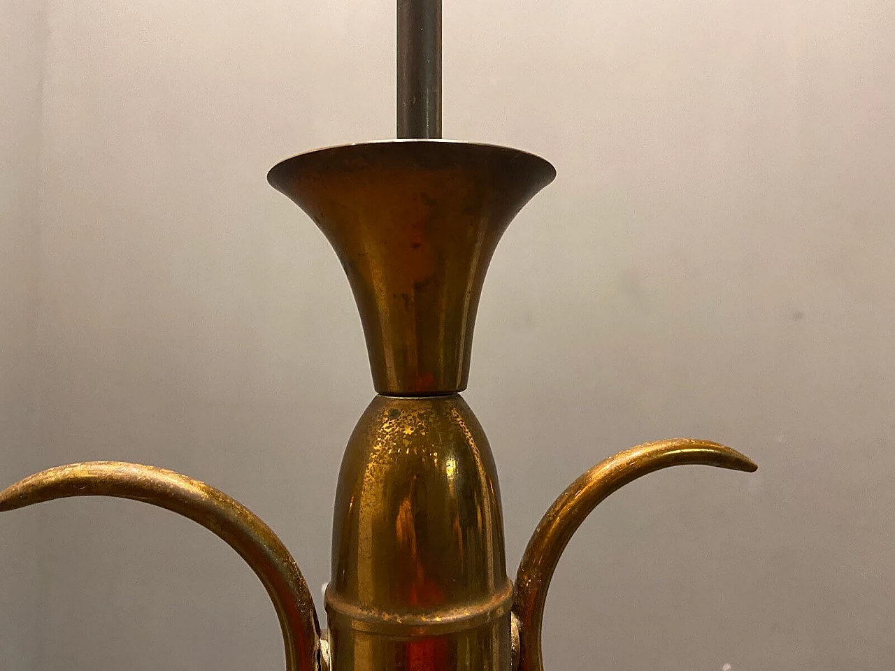 Art Deco Murano glass pendant lamp, 1940s 1347263