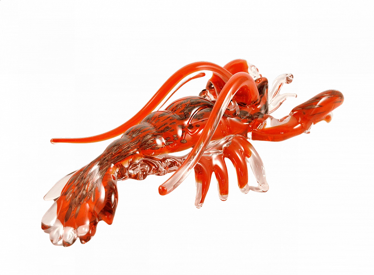 Solid Murano glass sculpture of a lobster, 1970s 1347303