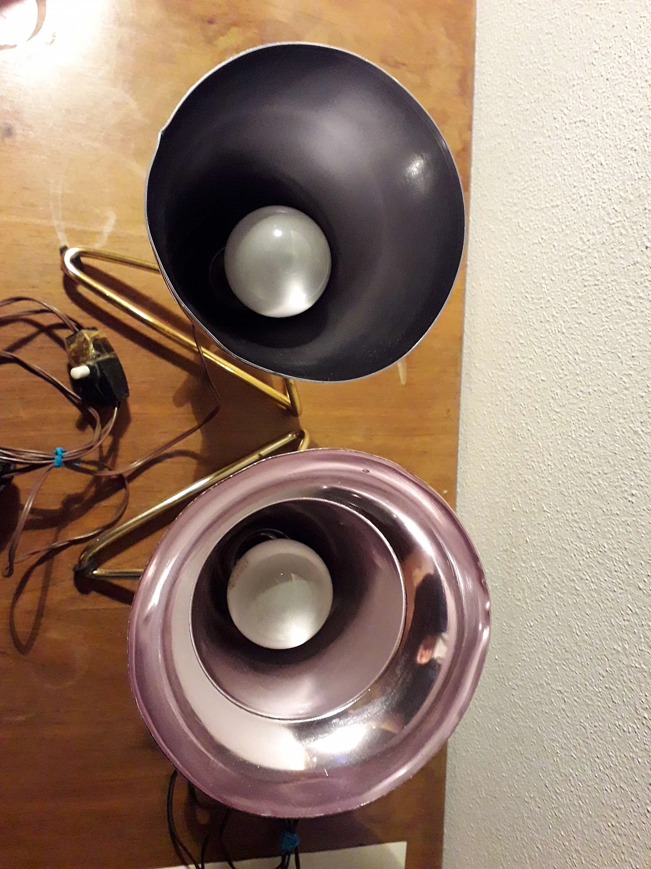 Pair of table lamps by Ettore Sottsass for Rinnovel, 1950s 1347512