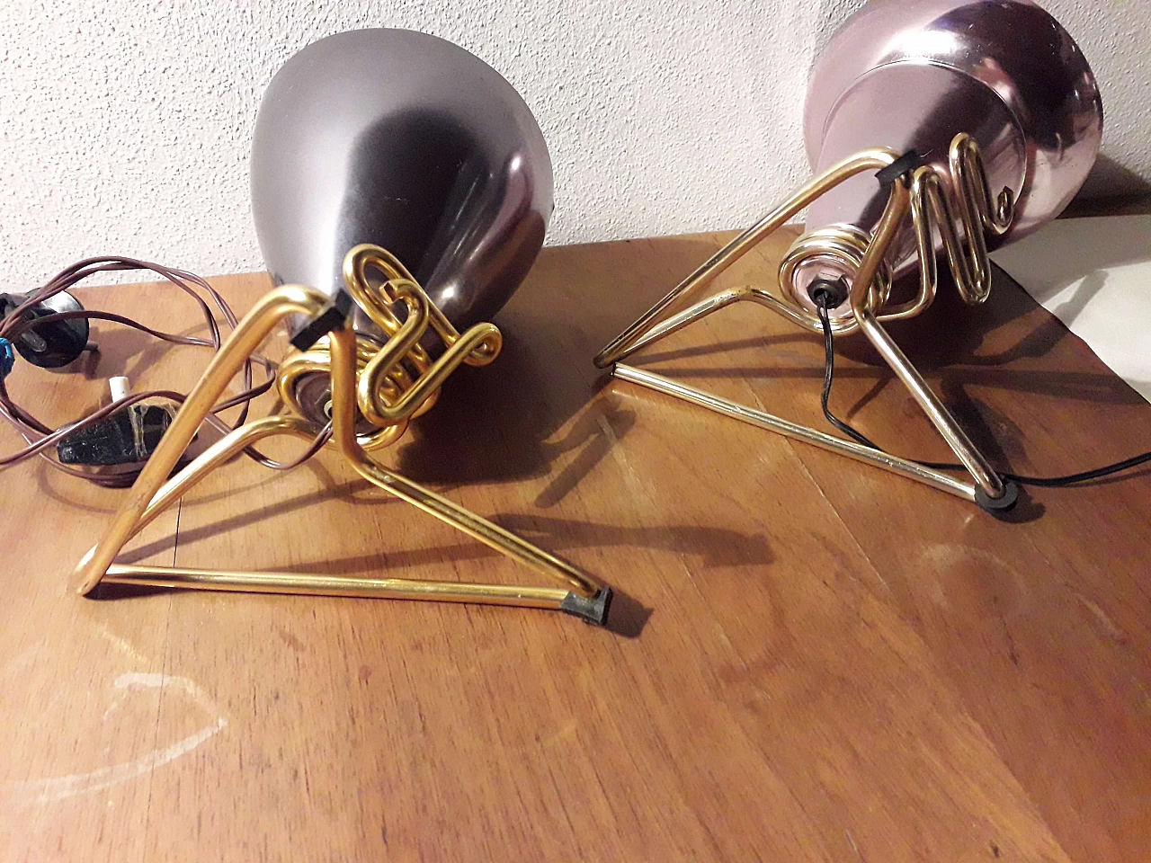 Pair of table lamps by Ettore Sottsass for Rinnovel, 1950s 1347589