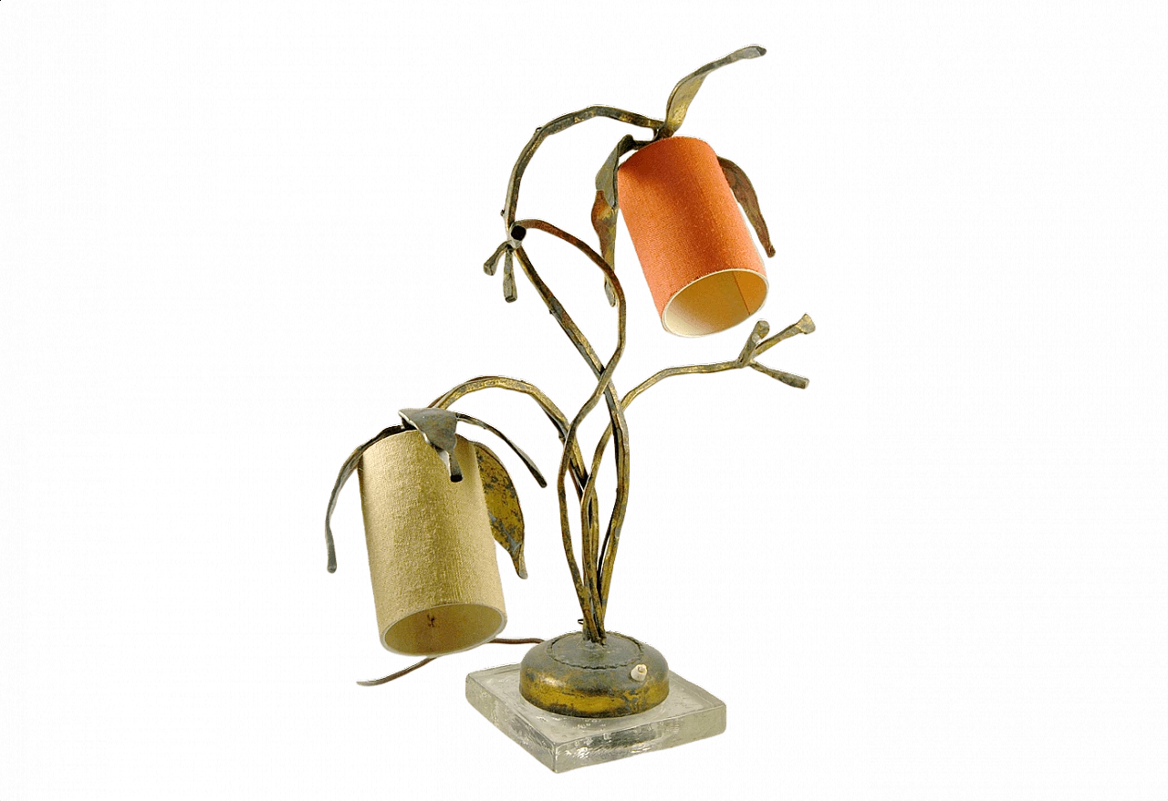Wrought iron sculpture lamp, 1950s 1348984