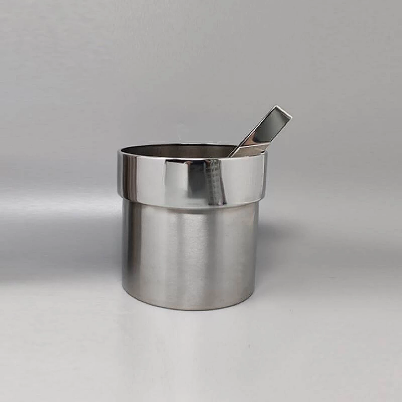 24K Gold and stainless steel cocktail shaker with ice bucket by Piazza, 1970s 1349074