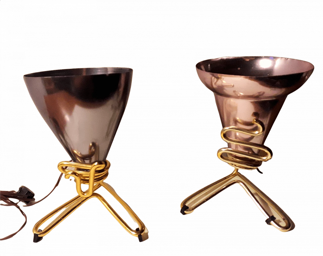 Pair of table lamps by Ettore Sottsass for Rinnovel, 1950s 1349126