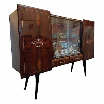 Room with 2 sideboards, 6 chairs and a table, 1950s