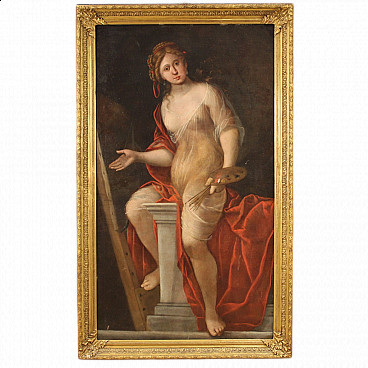 Allegory of Painting, oil painting on canvas, 17th century