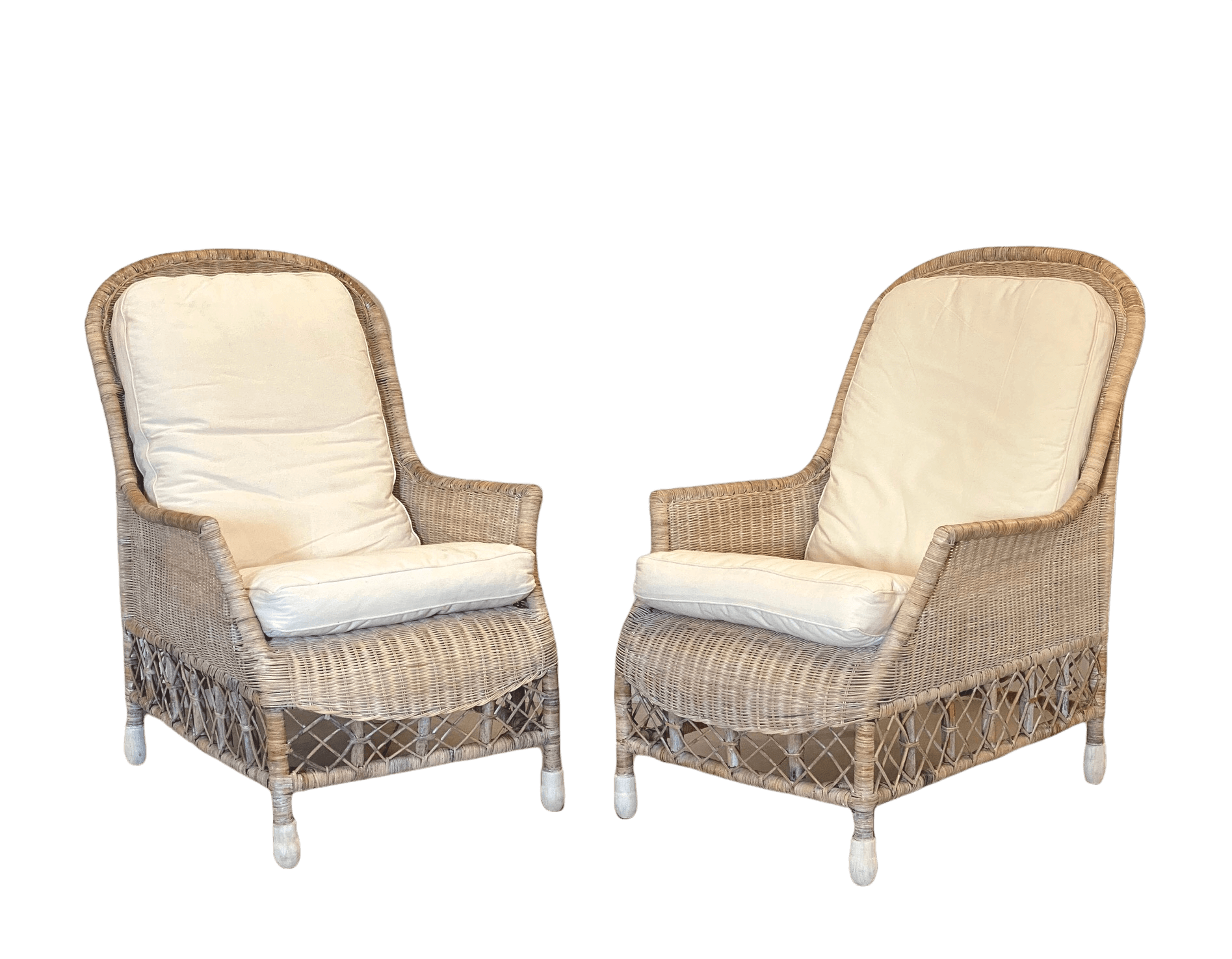 Vintage Poltroncine Vimini Amazon Bambù Cuscino Poltrona Vimini