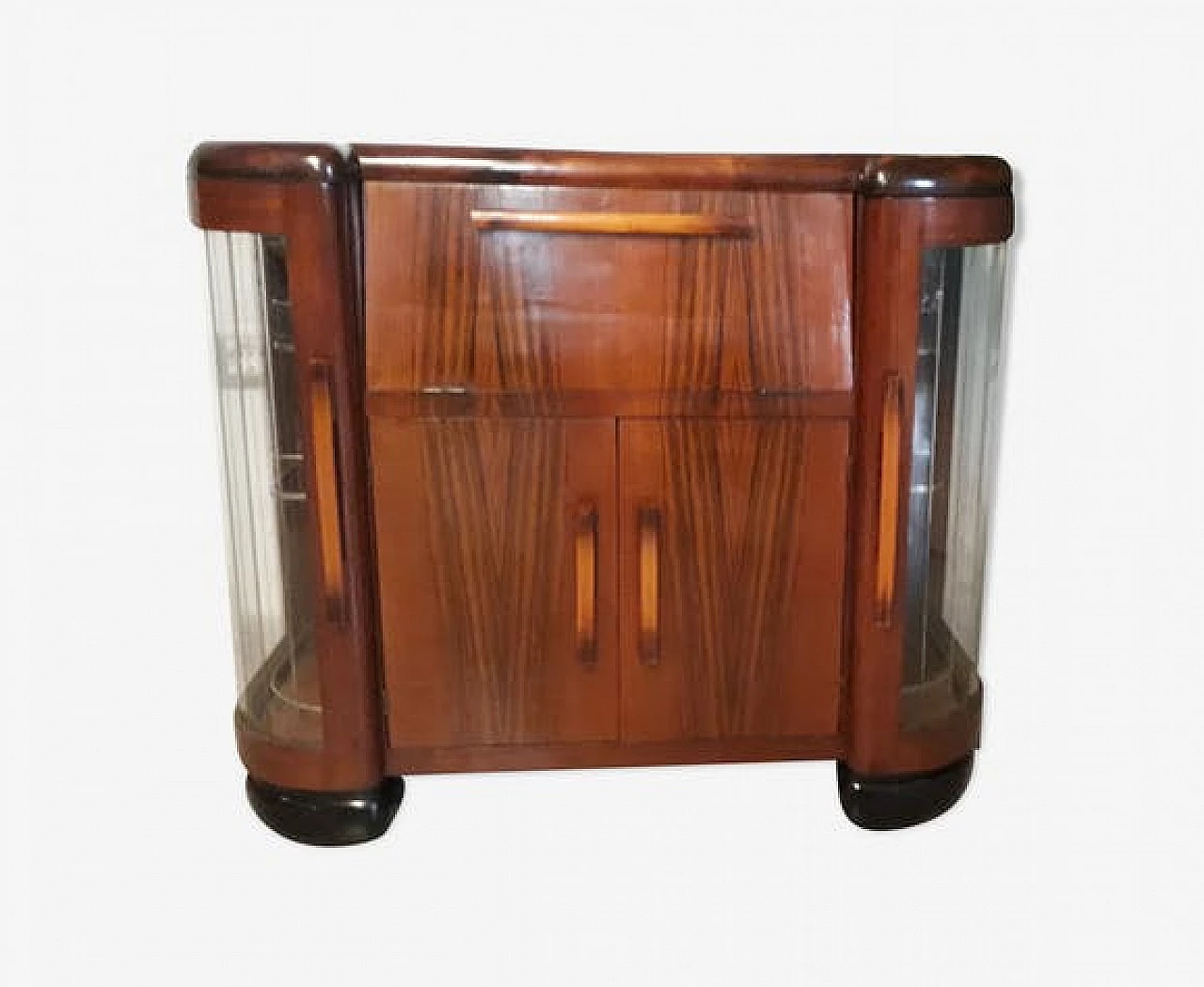 Art Deco sideboard in mahogany and rosewood, 40s 1350392