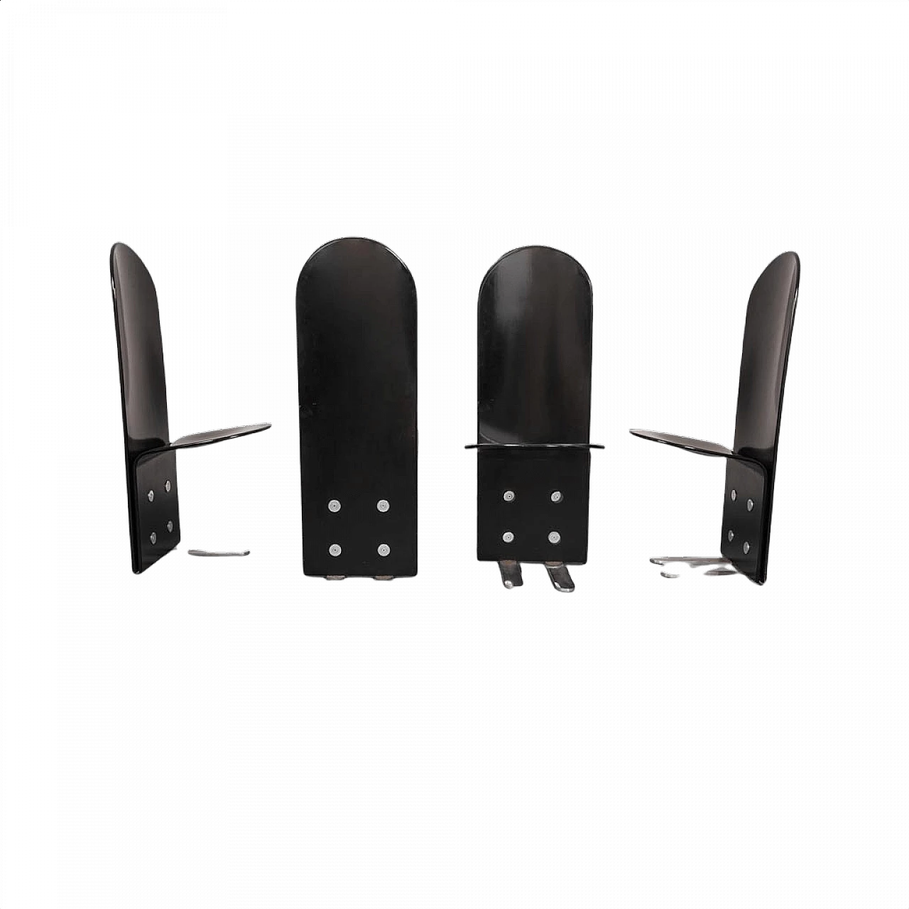 4 Pellicano chairs by Luigi Saccardo for Arrmet, 1970s 1350462