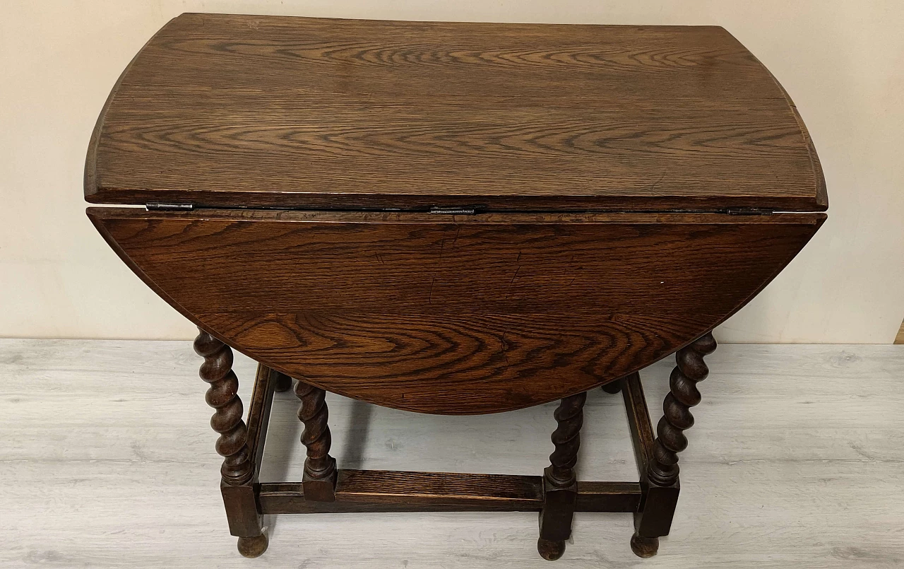 Oak folding table, early 20th century 1350471