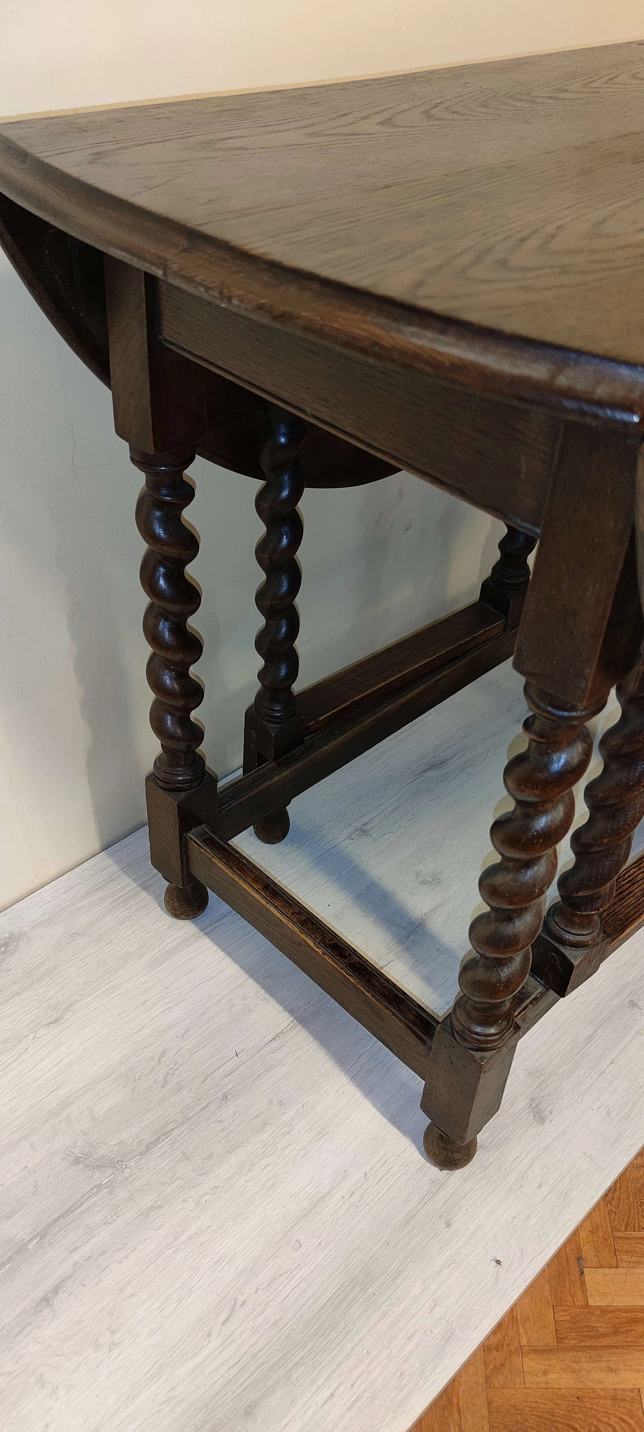 Tavolo apribile in quercia, inizio '900 1350472