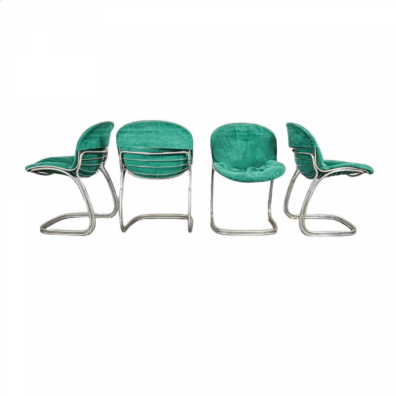 4 Sabrina chairs by Gastone Rinaldi for Rima, 1970s 1351976