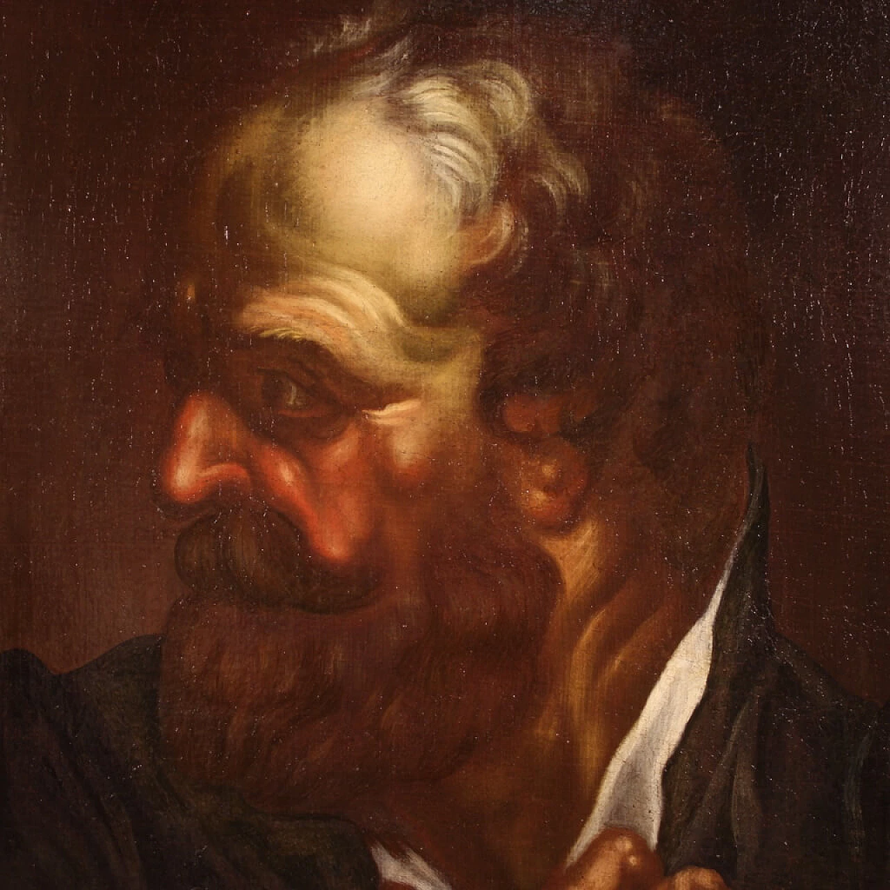 Stile di Egidio Dall'Oglio, Ritratto maschile, olio su tela, prima metà del '700 1352035