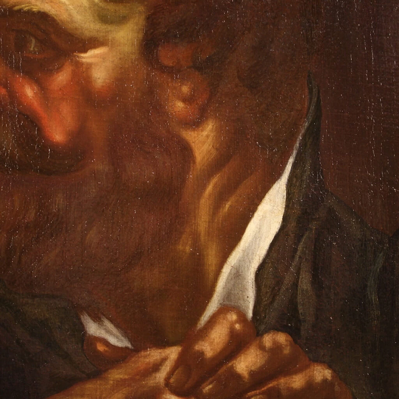 Stile di Egidio Dall'Oglio, Ritratto maschile, olio su tela, prima metà del '700 1352038