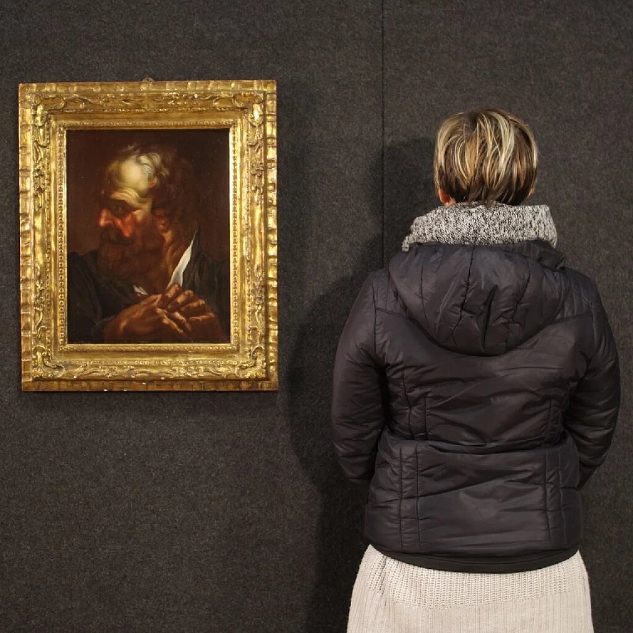 Stile di Egidio Dall'Oglio, Ritratto maschile, olio su tela, prima metà del '700 1352040