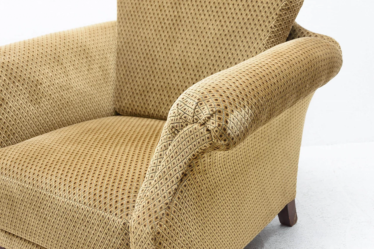 Coppia di poltrone Art Deco con piedi leonini, anni '30 1352099