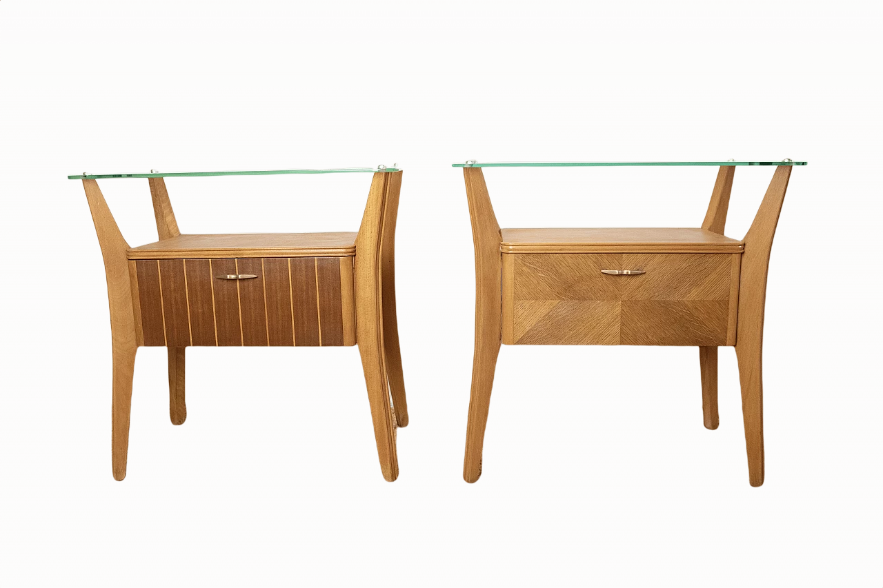 Pair of bedside tables in the style of Gio Ponti, 1950s 1352232