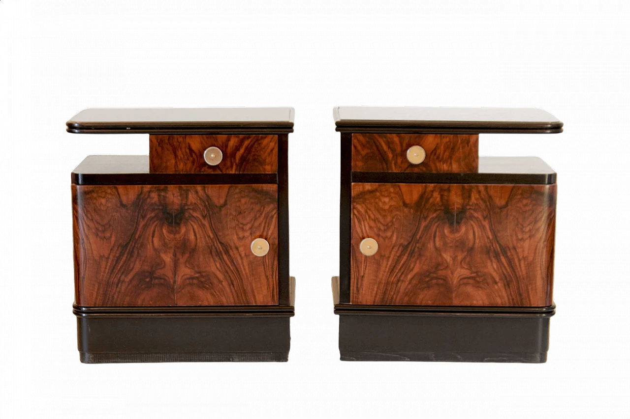 Pair of Art Deco nightstands, 1930s 1352244