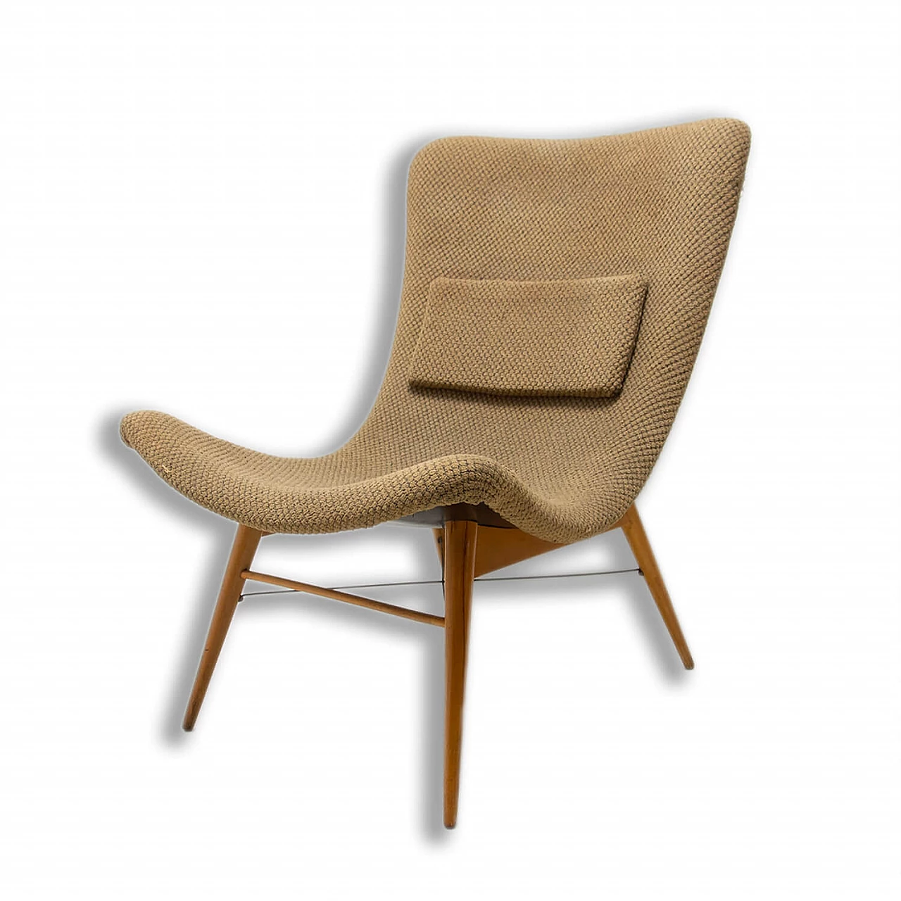 Lounge chair in the style of Miroslav Navratil, 1950s 1353176