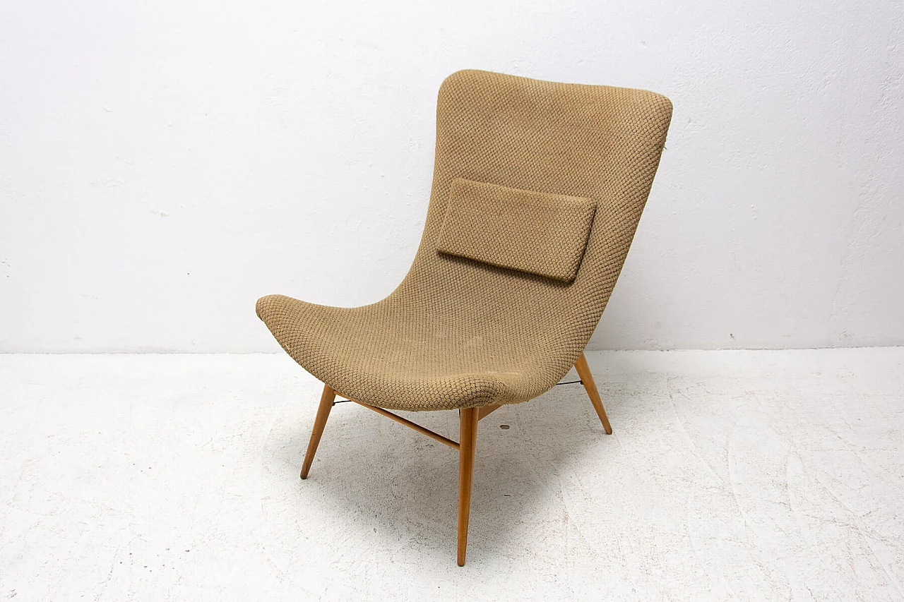Lounge chair in the style of Miroslav Navratil, 1950s 1353178
