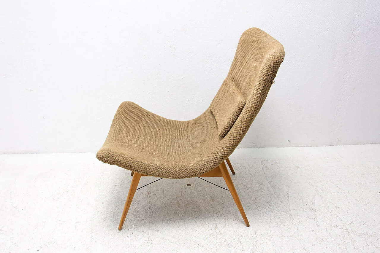 Lounge chair in the style of Miroslav Navratil, 1950s 1353182