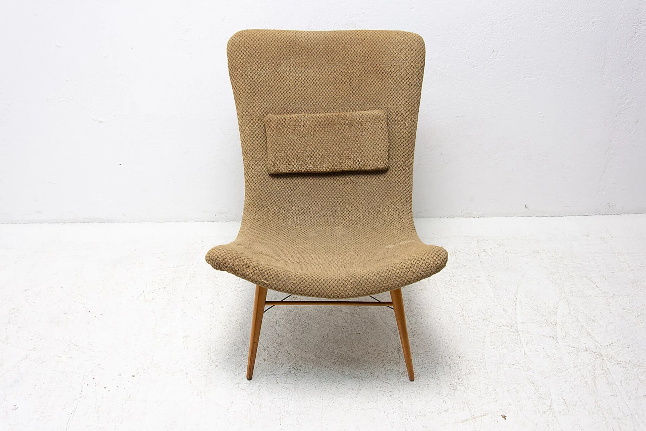 Lounge chair in the style of Miroslav Navratil, 1950s 1353187