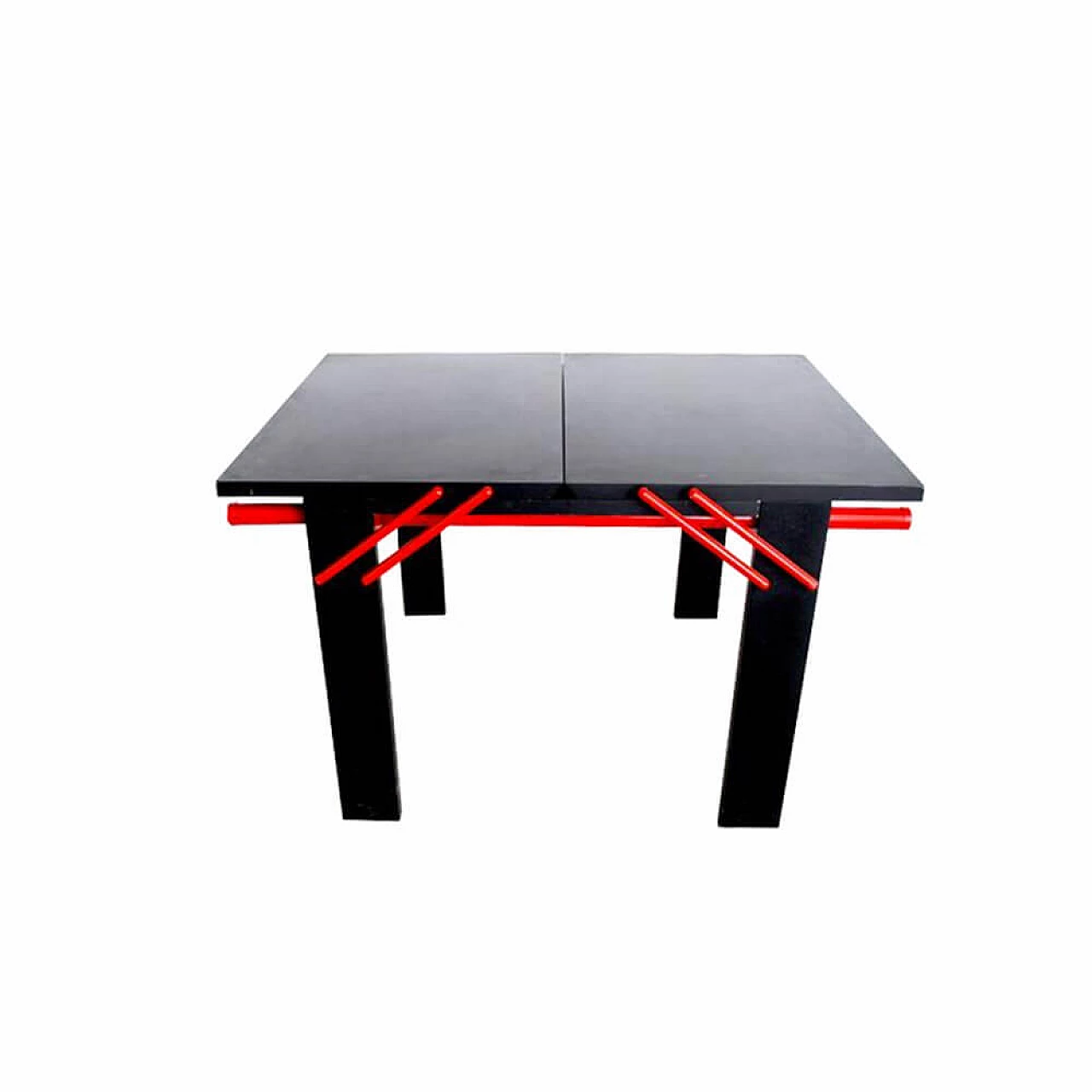 Sunroof extensible table in metal and compressed wood by Laura De Lorenzo and Stefano Stefani for Pallucco, 80s 1353461