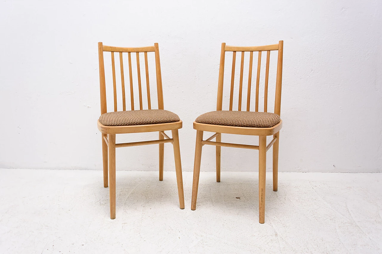 Pair of Tatra Nabytok dining chairs, 1960s 1353781