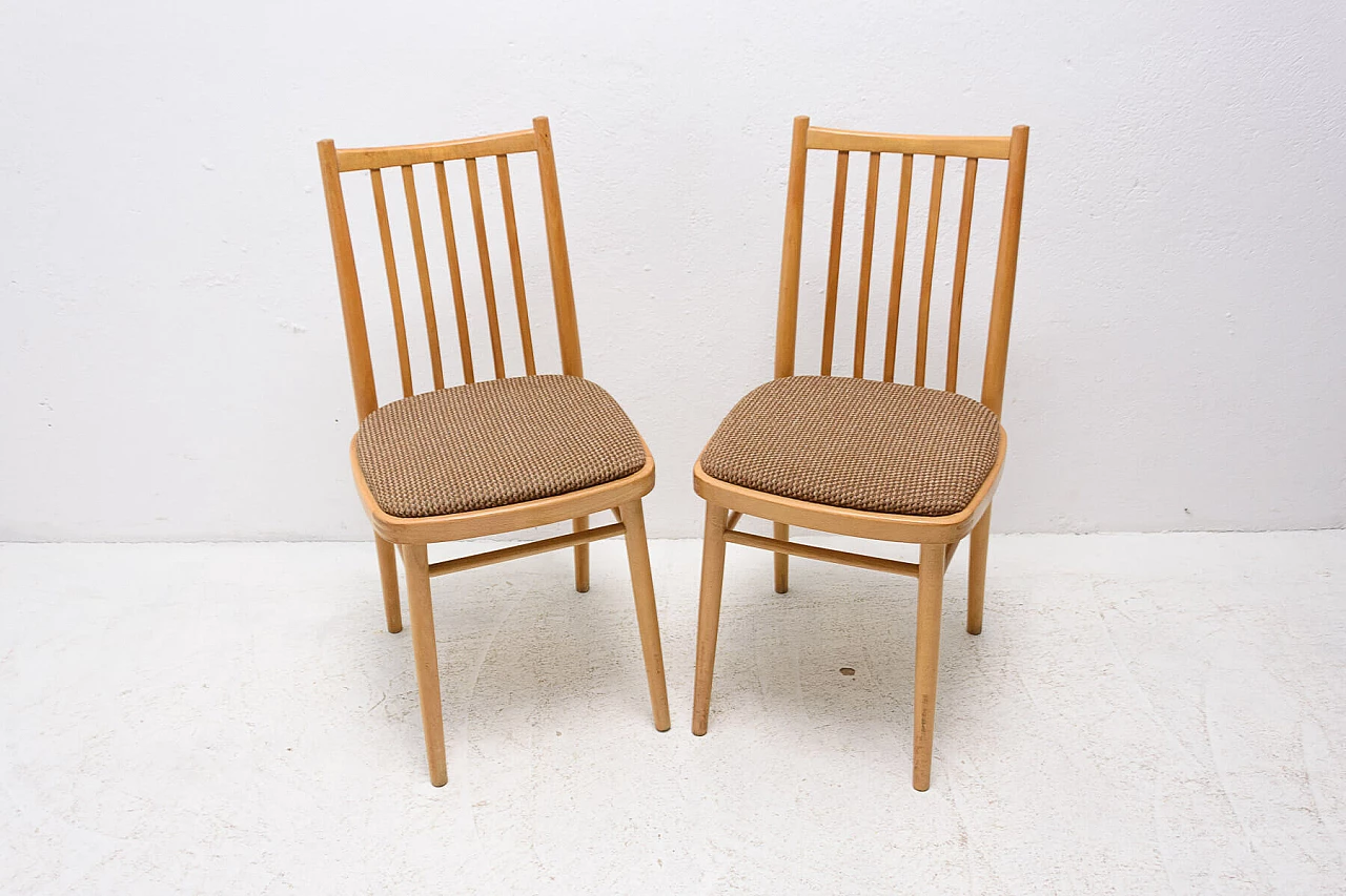 Pair of Tatra Nabytok dining chairs, 1960s 1353782