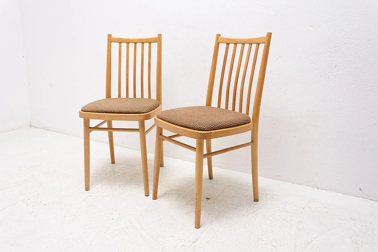 Pair of Tatra Nabytok dining chairs, 1960s 1353783