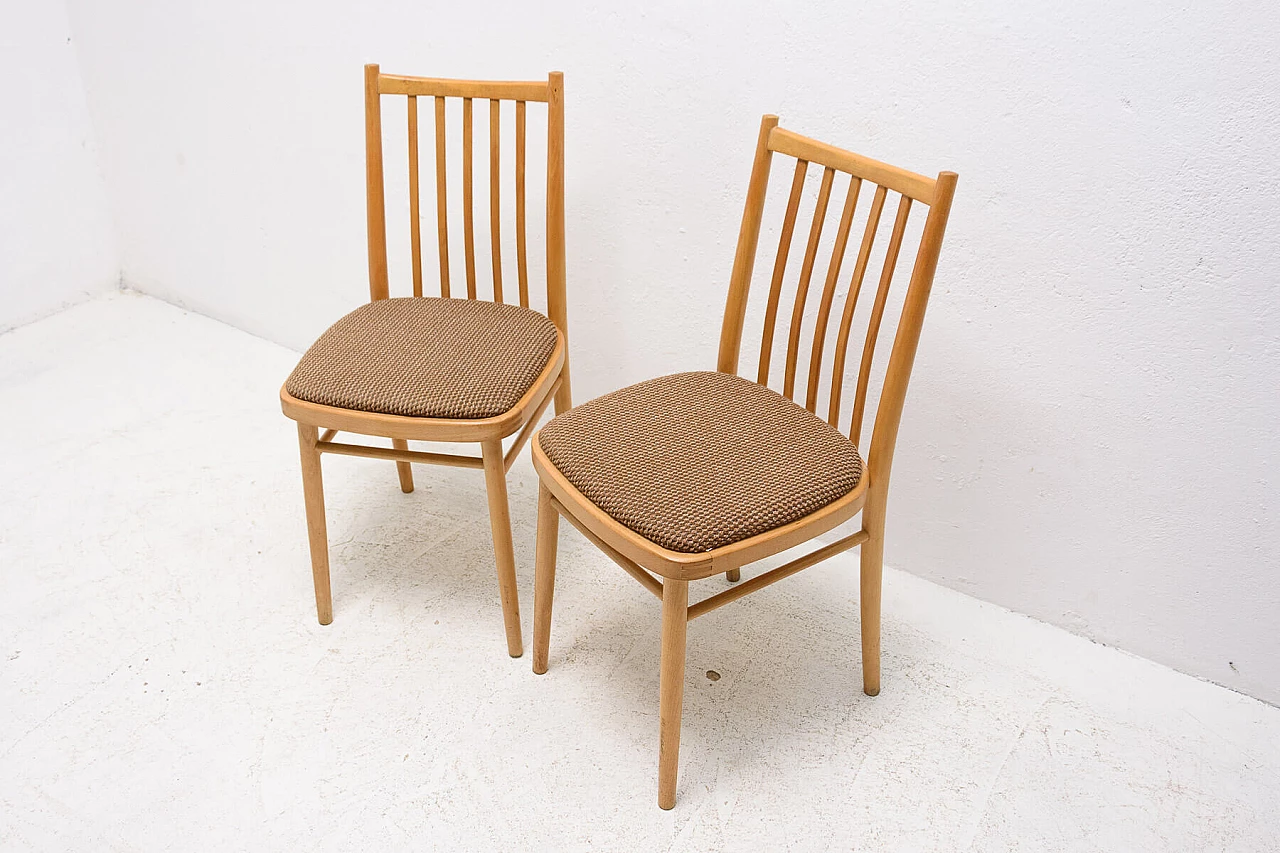Pair of Tatra Nabytok dining chairs, 1960s 1353784
