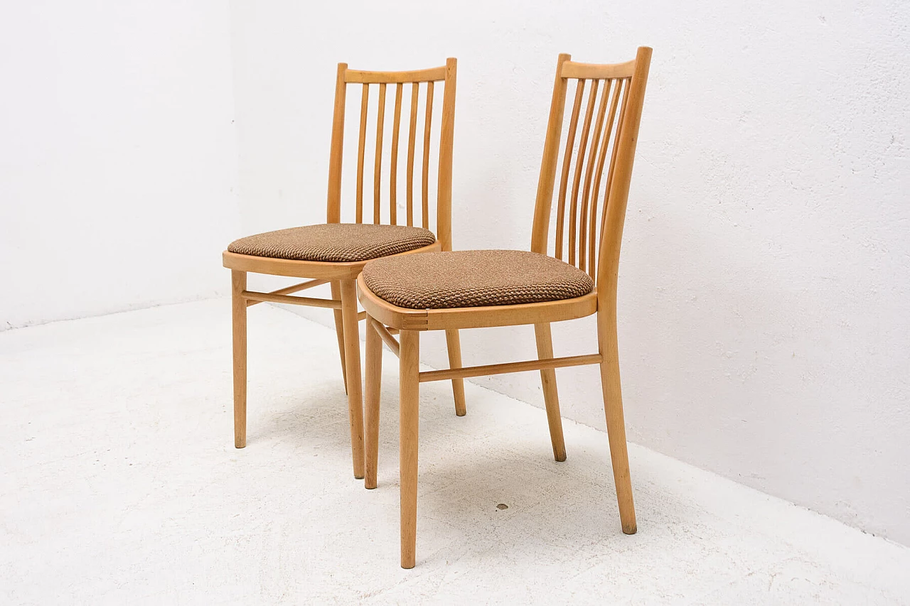 Pair of Tatra Nabytok dining chairs, 1960s 1353785