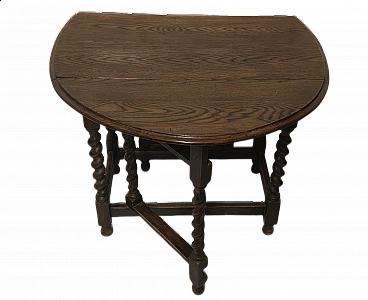 Oak folding table, early 20th century