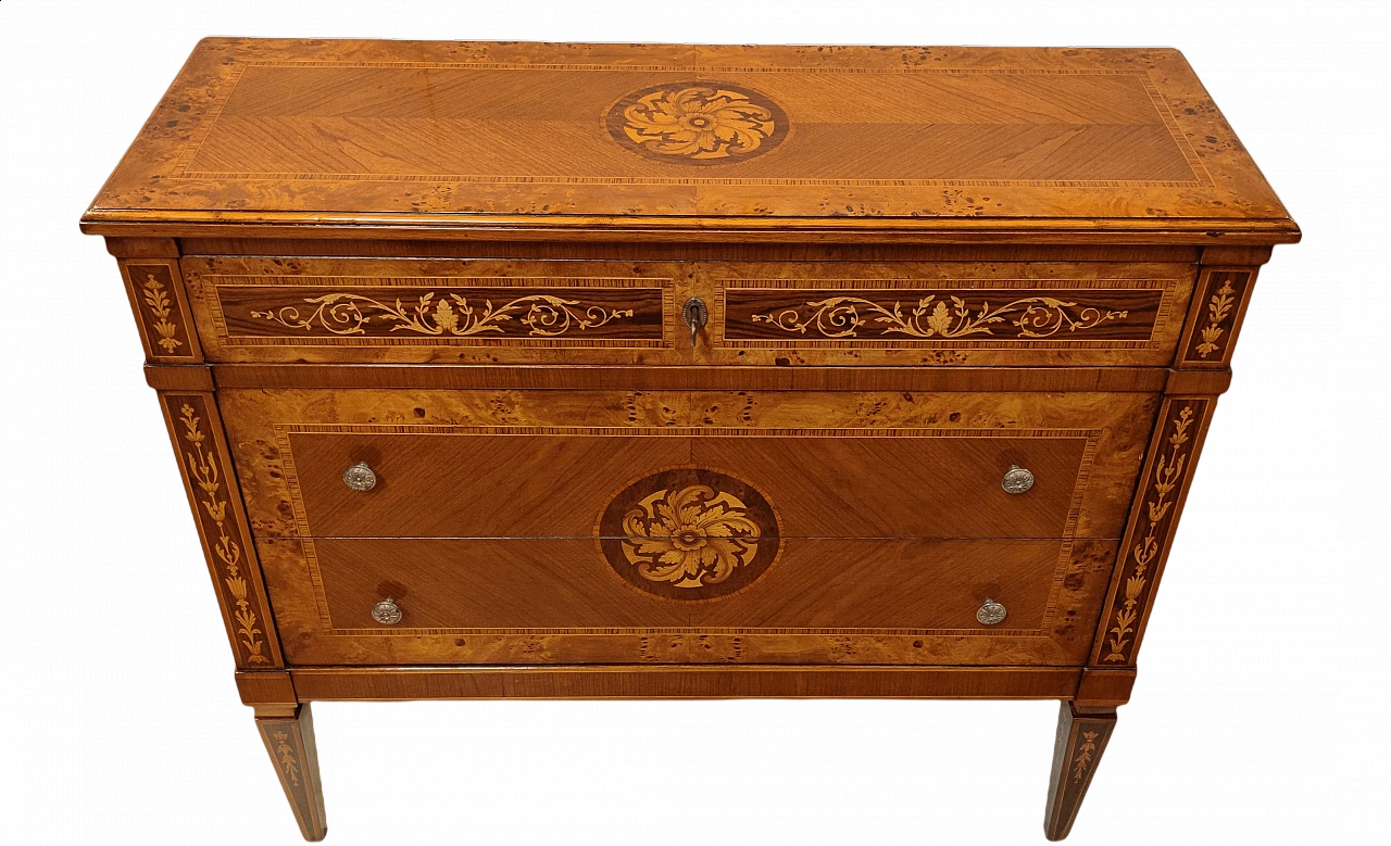 Small Lombard inlaid chest of drawers, early 20th century 1353948