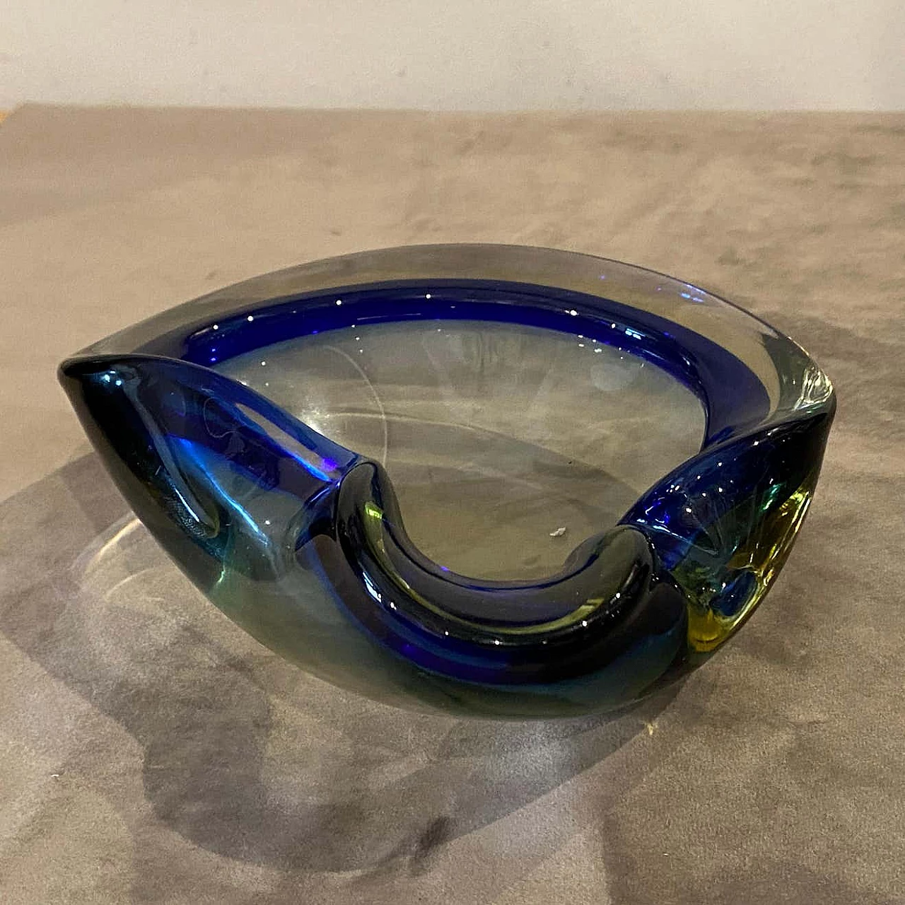 Posacenere in vetro di Murano Sommerso di Flavio Poli, anni '70 1354030