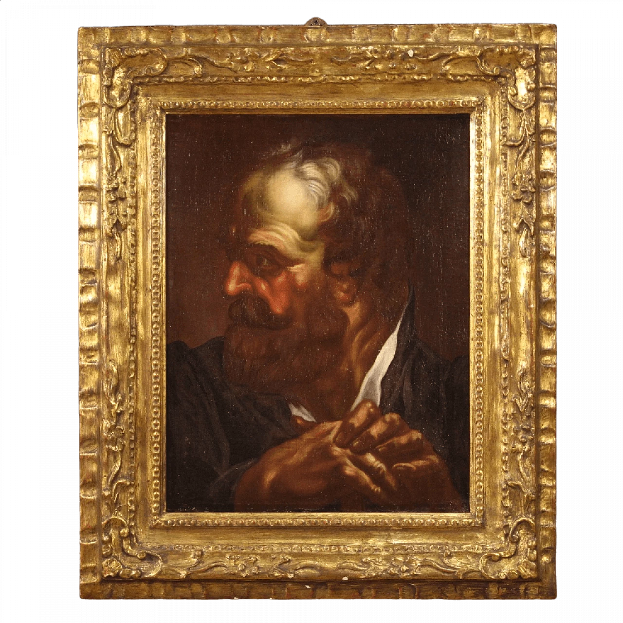 Stile di Egidio Dall'Oglio, Ritratto maschile, olio su tela, prima metà del '700 1354044