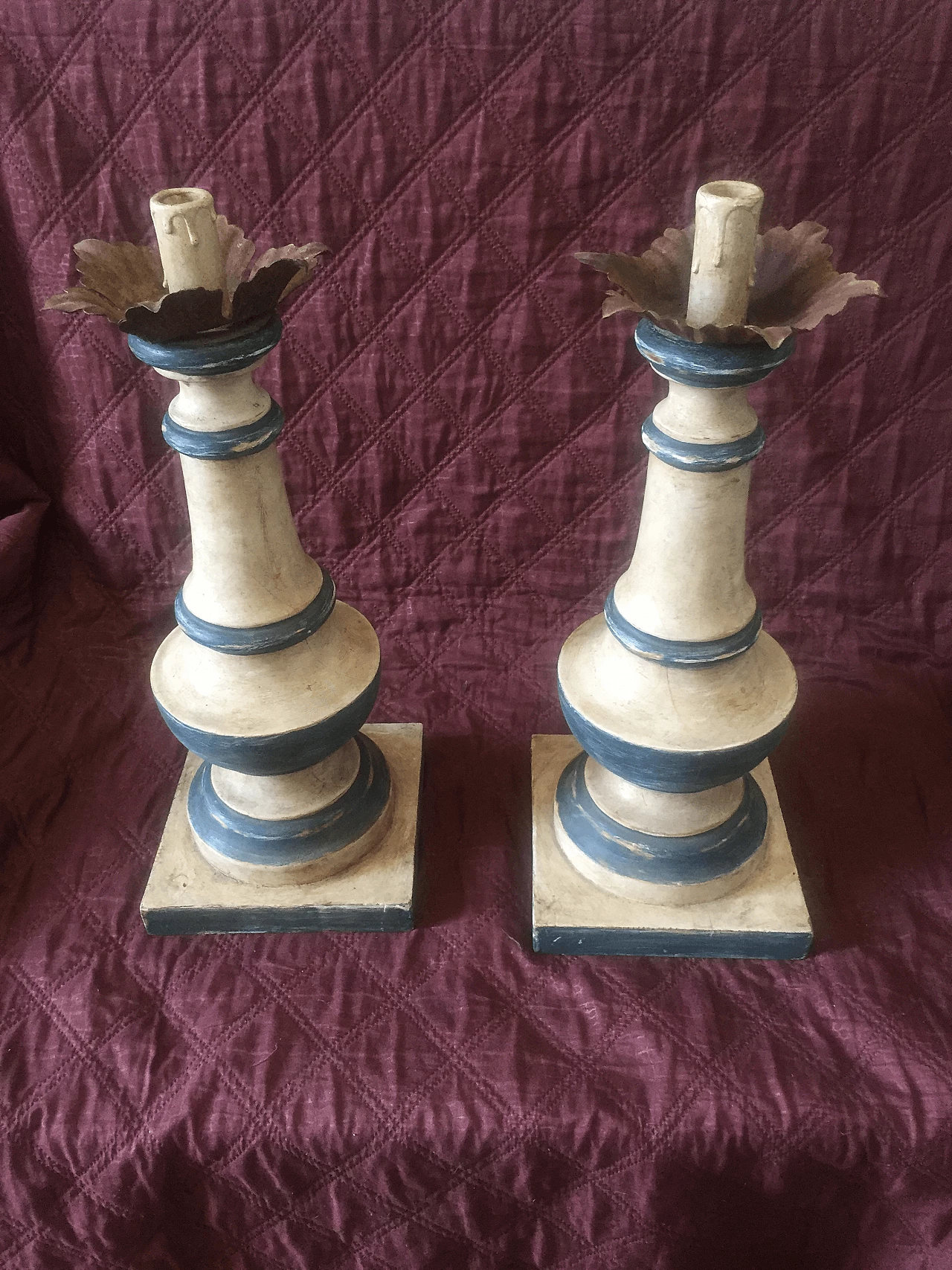 Pair of torchers in wood, 30s 1355316