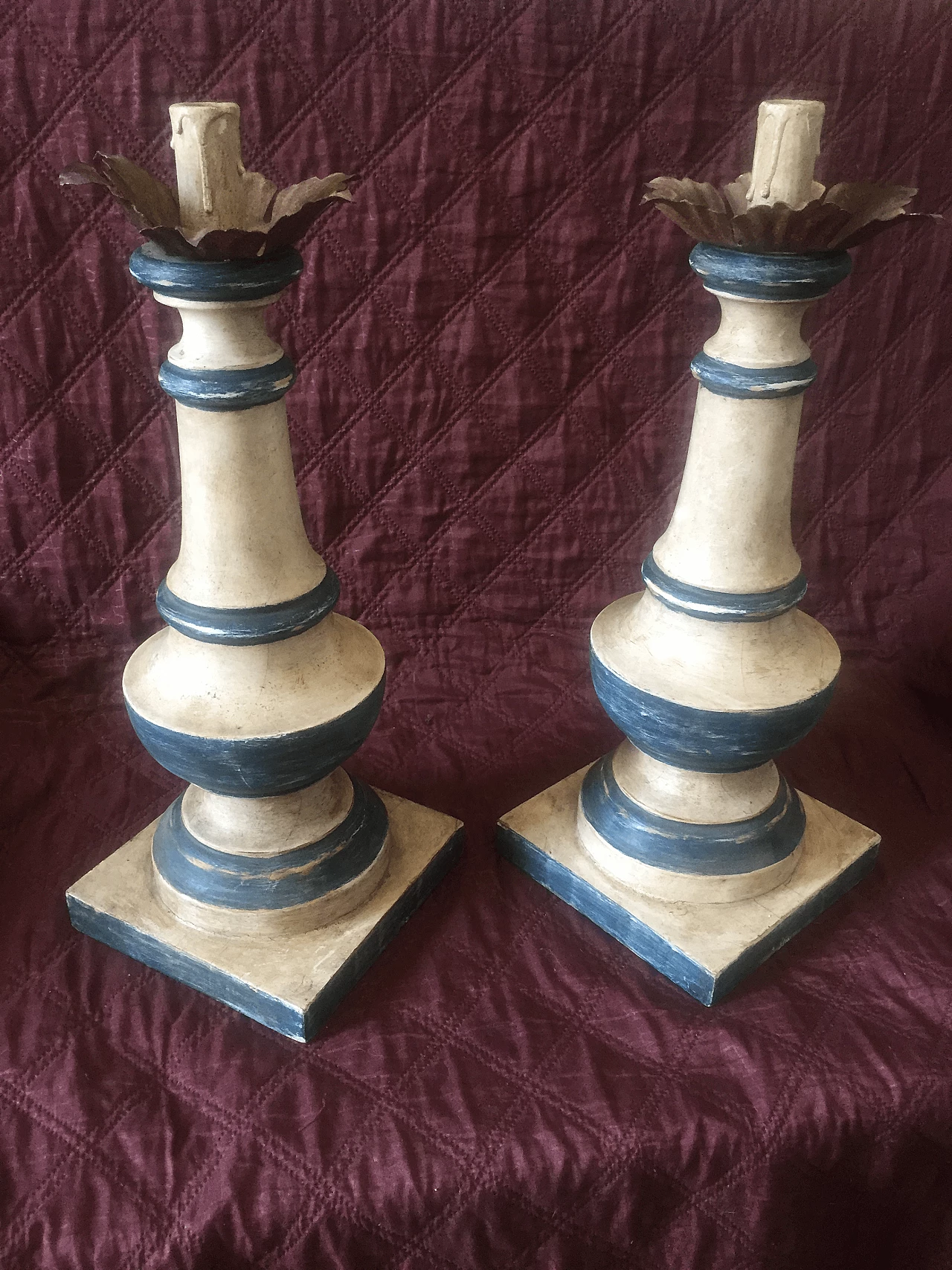 Pair of torchers in wood, 30s 1355318